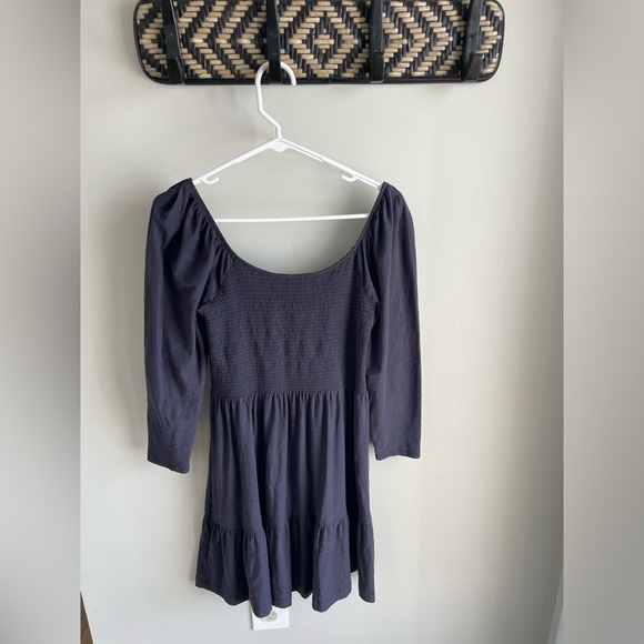 Nation LTD Noel Tiered Babydoll Mini Dress - Navy Blue - Size Medium - Picture 12 of 15